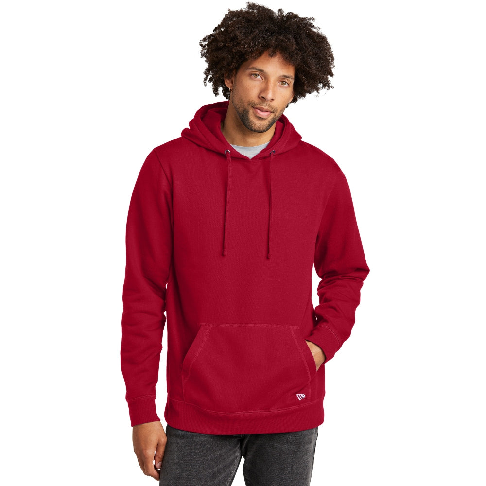 New Era® Comeback Fleece Pullover Hoodie - Crimson