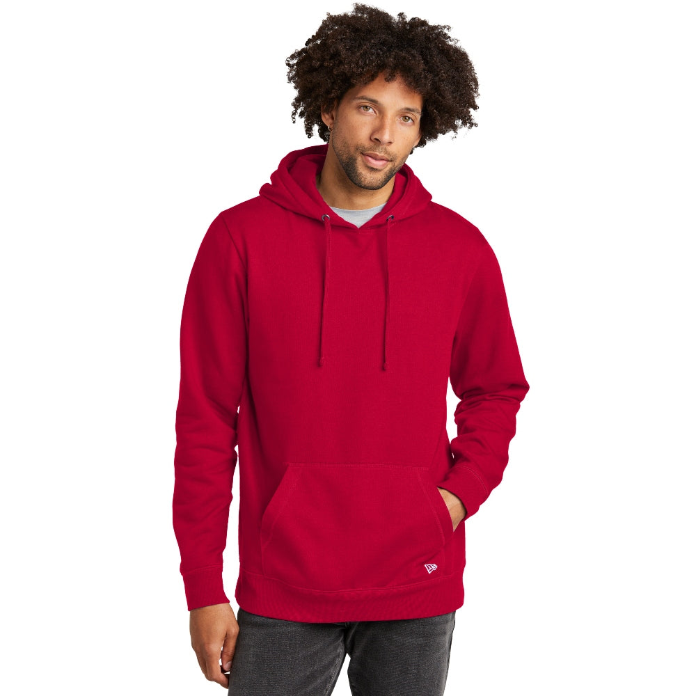New Era® Comeback Fleece Pullover Hoodie - Scarlet