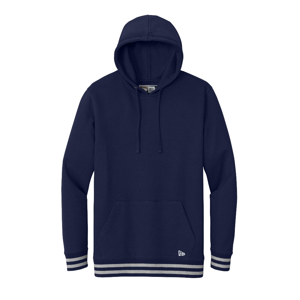 New Era® Comeback Fleece Pullover Hoodie - True Navy/Athletic Heather