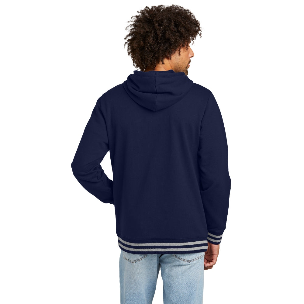 New Era® Comeback Fleece Pullover Hoodie - True Navy/Athletic Heather