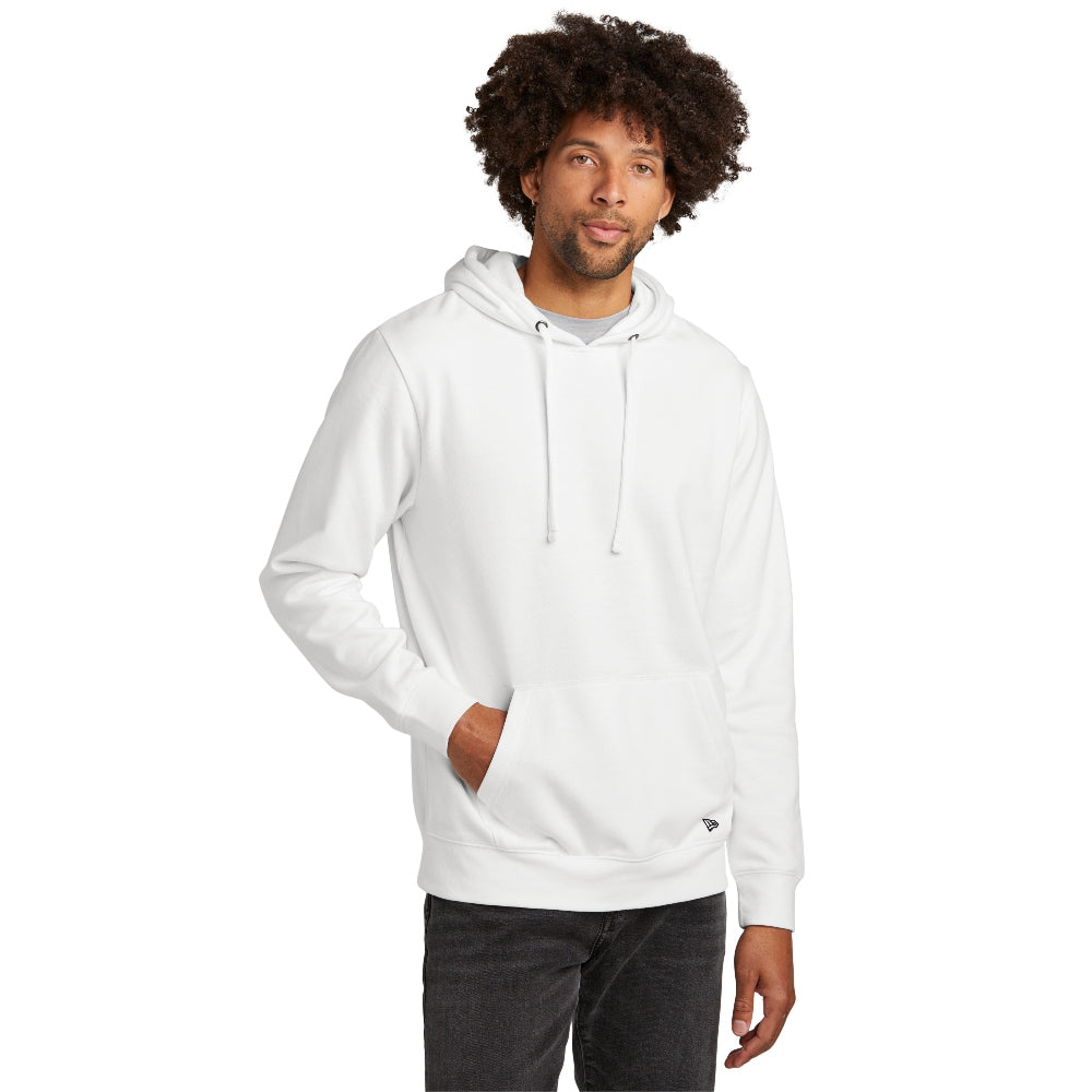 New Era® Comeback Fleece Pullover Hoodie - White