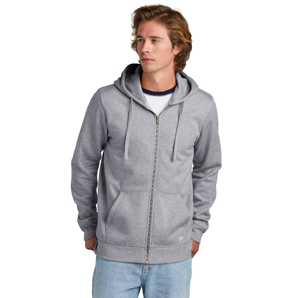 New Era® Comeback Fleece Full-Zip Hoodie - Athletic Heather