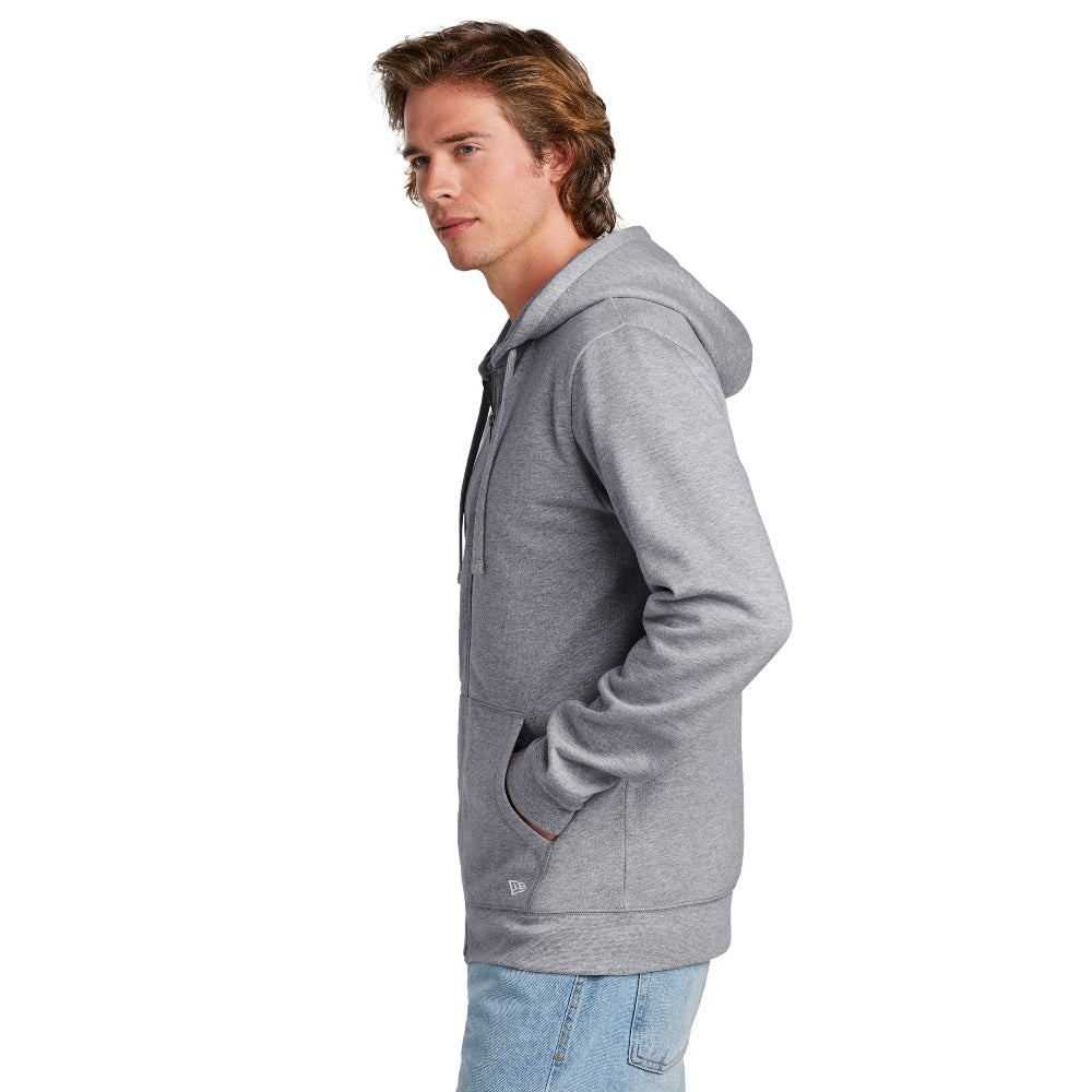 New Era® Comeback Fleece Full-Zip Hoodie - Athletic Heather