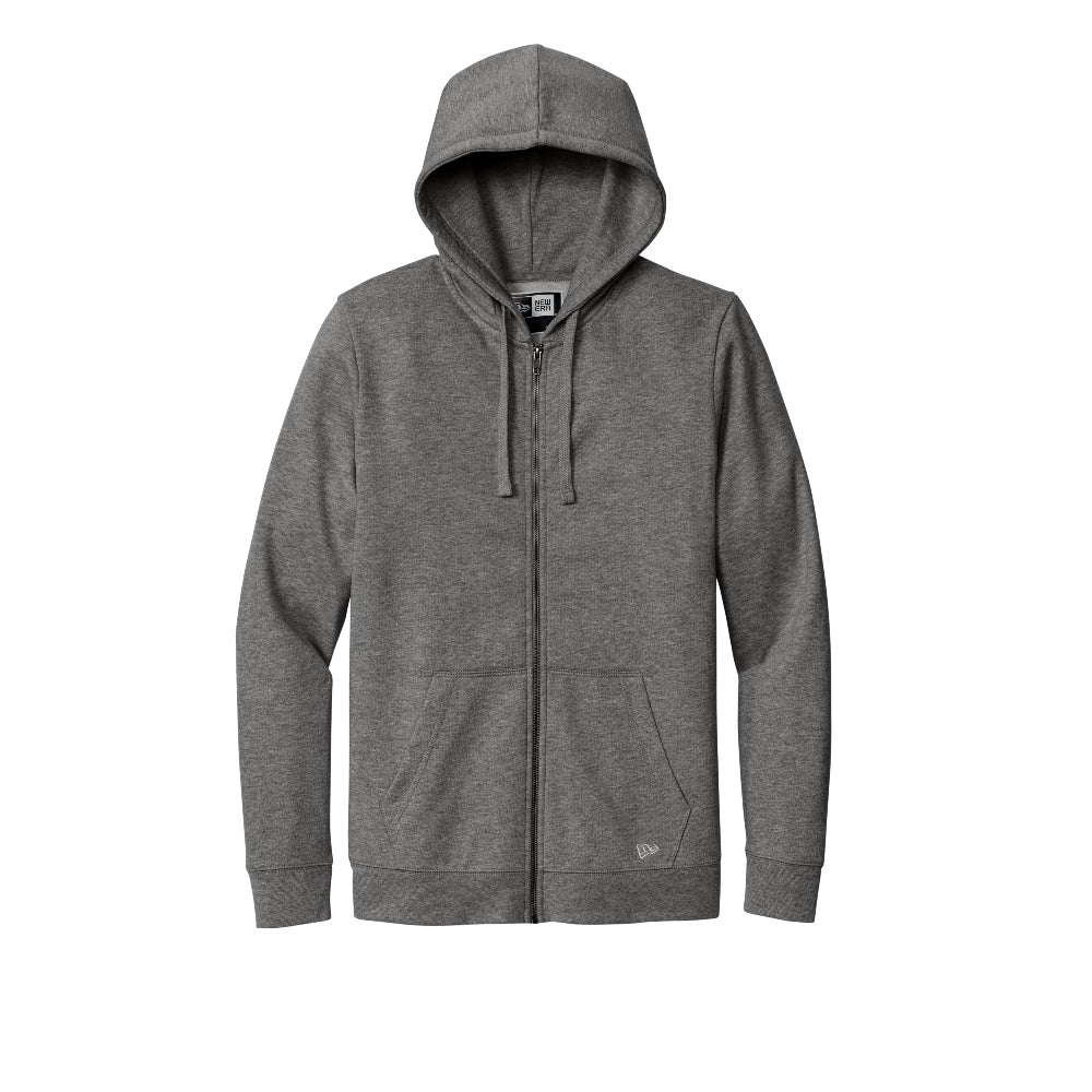 New Era® Comeback Fleece Full-Zip Hoodie - Dark Heather Grey