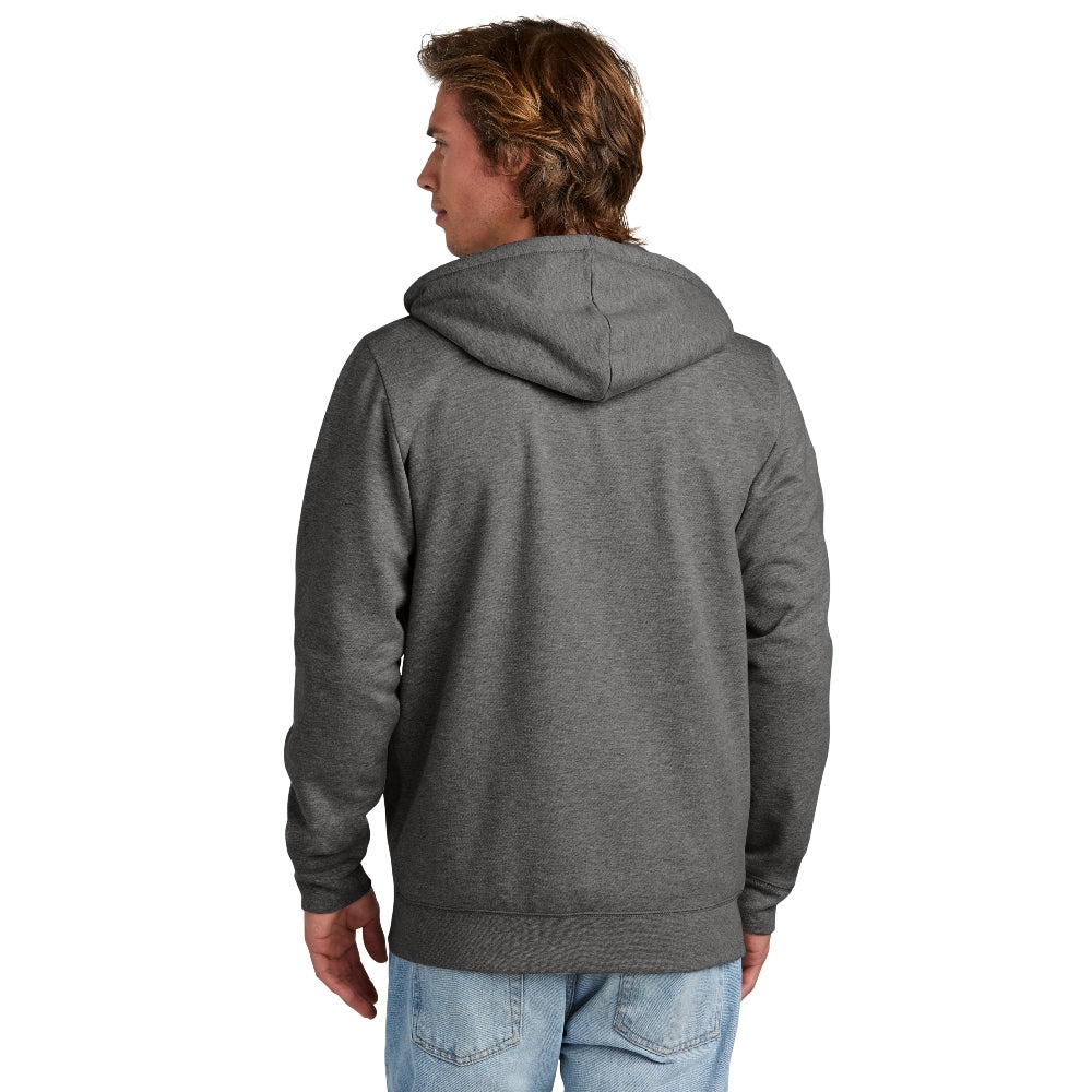 New Era® Comeback Fleece Full-Zip Hoodie - Dark Heather Grey