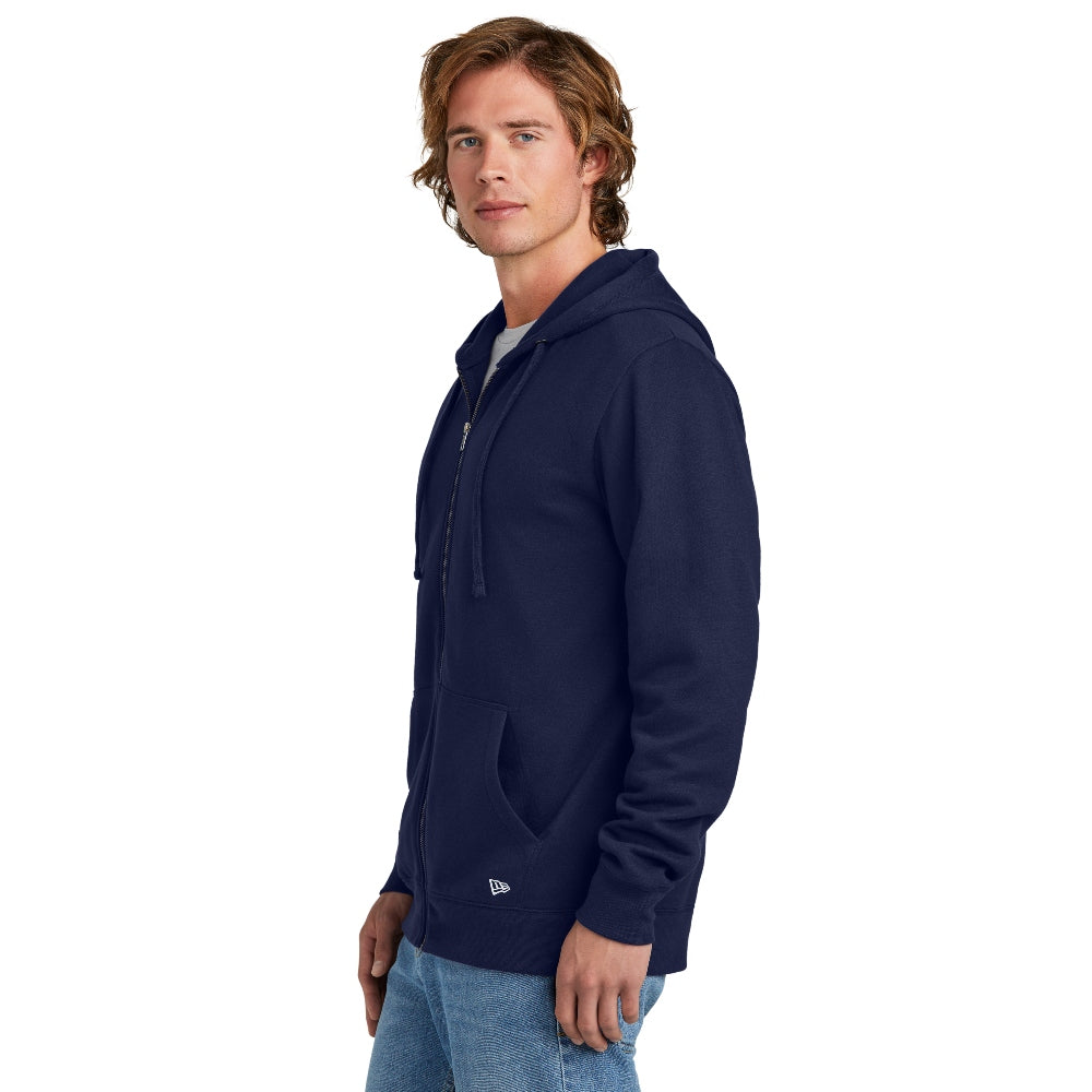 New Era® Comeback Fleece Full-Zip Hoodie - True Navy