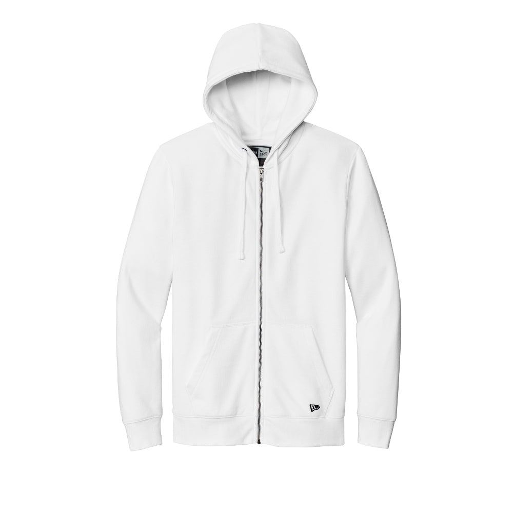 New Era® Comeback Fleece Full-Zip Hoodie - White