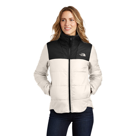 The North Face® Women's Chest Logo Everyday Insulated Jacket - Vintage White