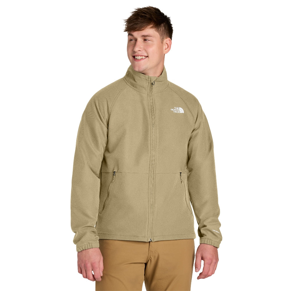The North Face® Barr Lake Soft Shell Jacket - Khaki Stone Dark Heather