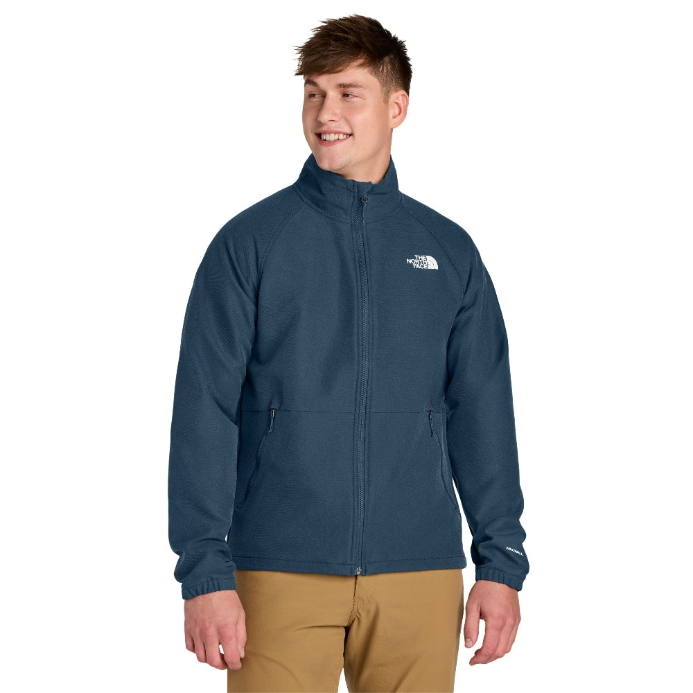 The North Face® Barr Lake Soft Shell Jacket - Shady Blue Dark Heather
