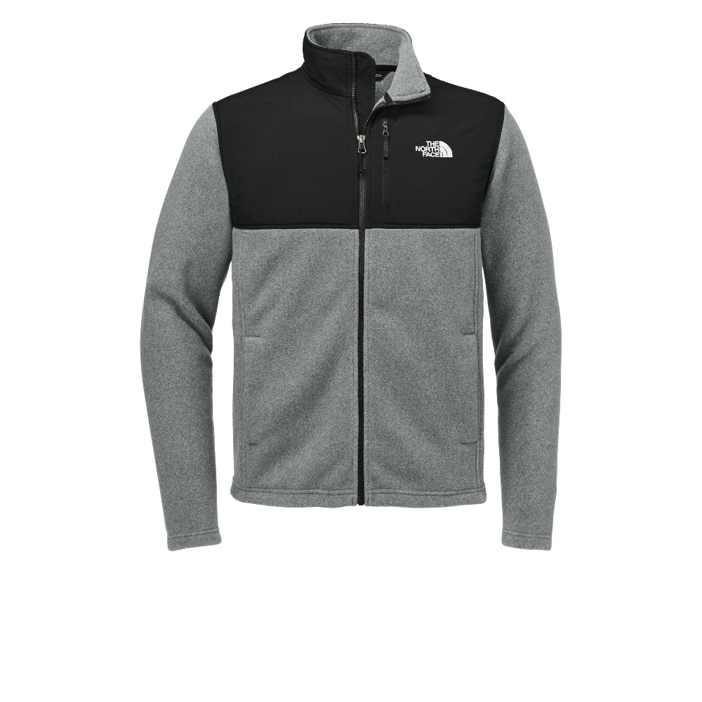 The North Face® Highest Peak Full-Zip Fleece Jacket - TNF Medium Grey Heather/TNF Black