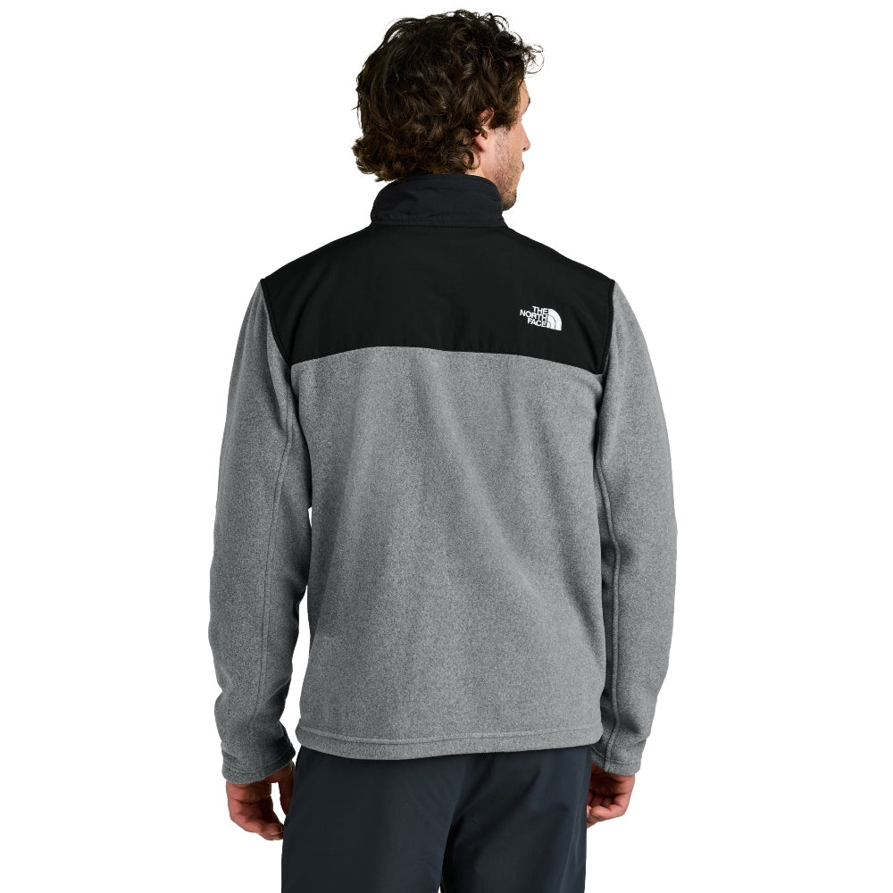 The North Face® Highest Peak Full-Zip Fleece Jacket - TNF Medium Grey Heather/TNF Black