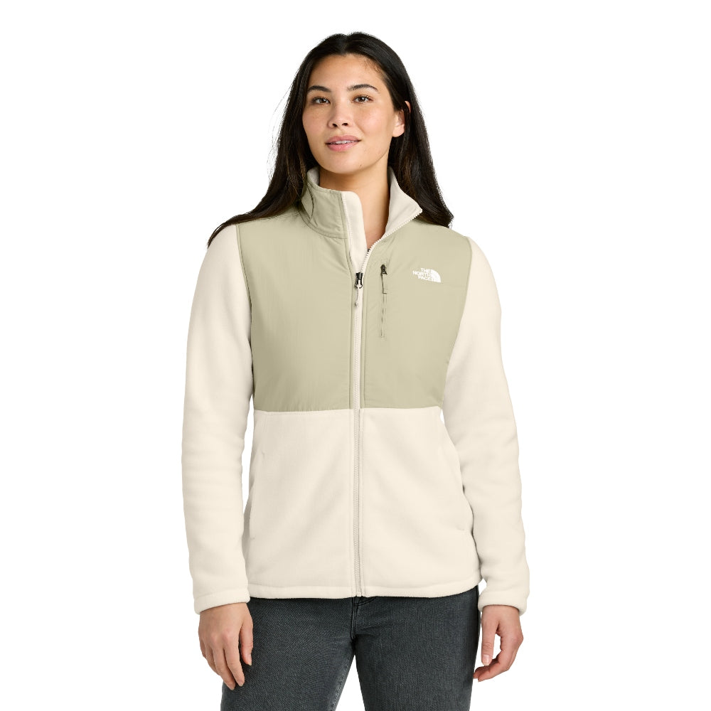 The North Face® Women’s Highest Peak Full-Zip Fleece Jacket - Gardenia White/Gravel