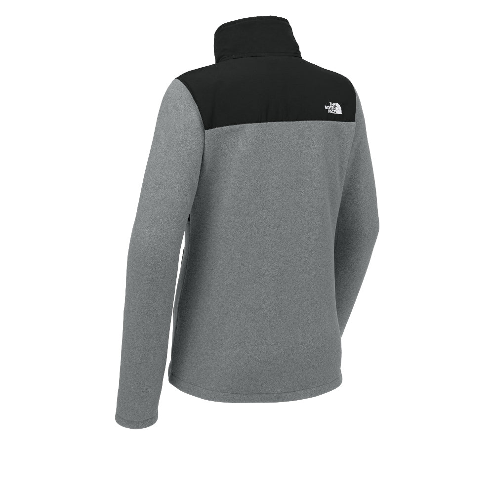 The North Face® Women’s Highest Peak Full-Zip Fleece Jacket - TNF Medium Grey Heather/TNF Black