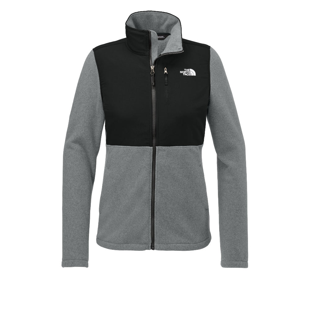 The North Face® Women’s Highest Peak Full-Zip Fleece Jacket - TNF Medium Grey Heather/TNF Black