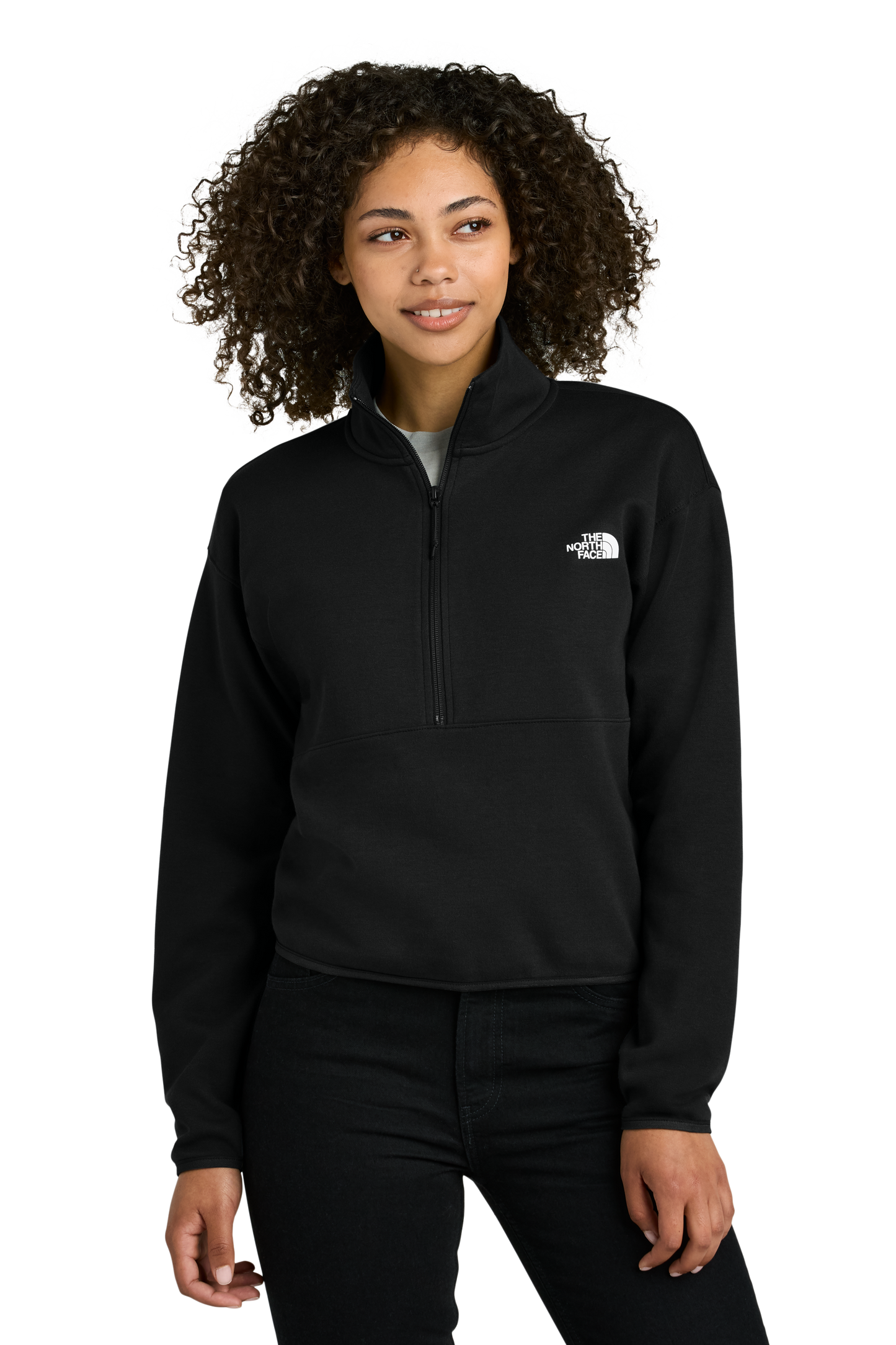 The North Face® Women’s Double-Knit 1/2-Zip Fleece - TNF Black