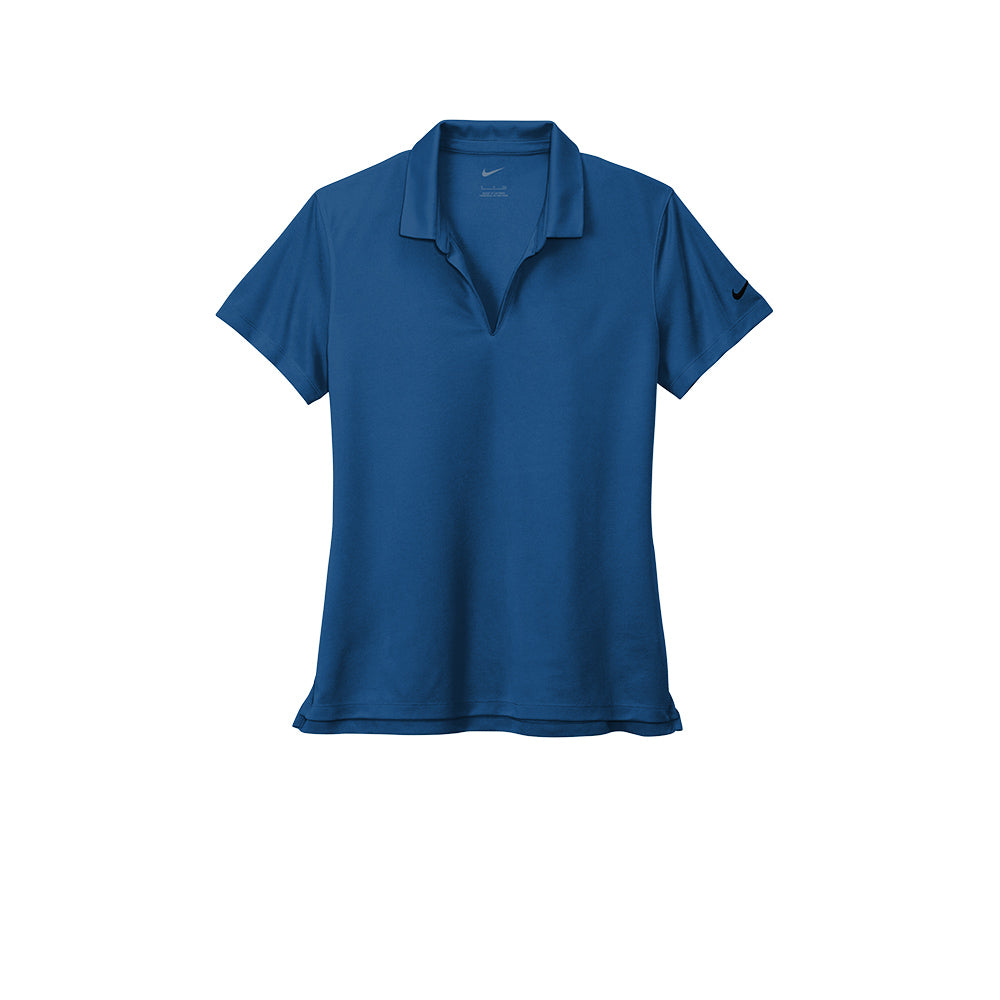 Nike Women Dri-FIT Micro Pique 2.0 Short Sleeve Polo - Gym Blue