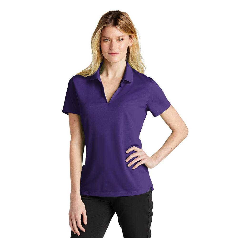 Nike Women Dri-FIT Micro Pique 2.0 Short Sleeve Polo - Court Purple