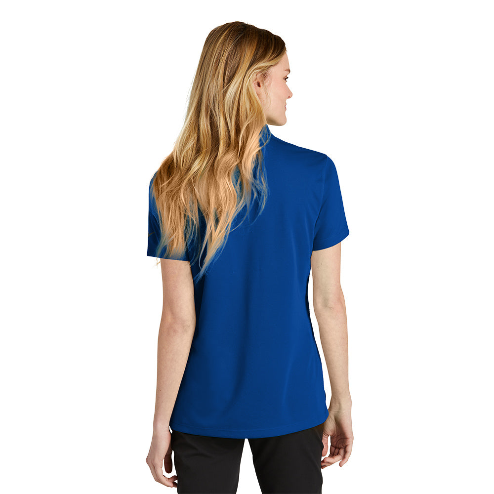 Nike Women Dri-FIT Micro Pique 2.0 Short Sleeve Polo - Gym Blue