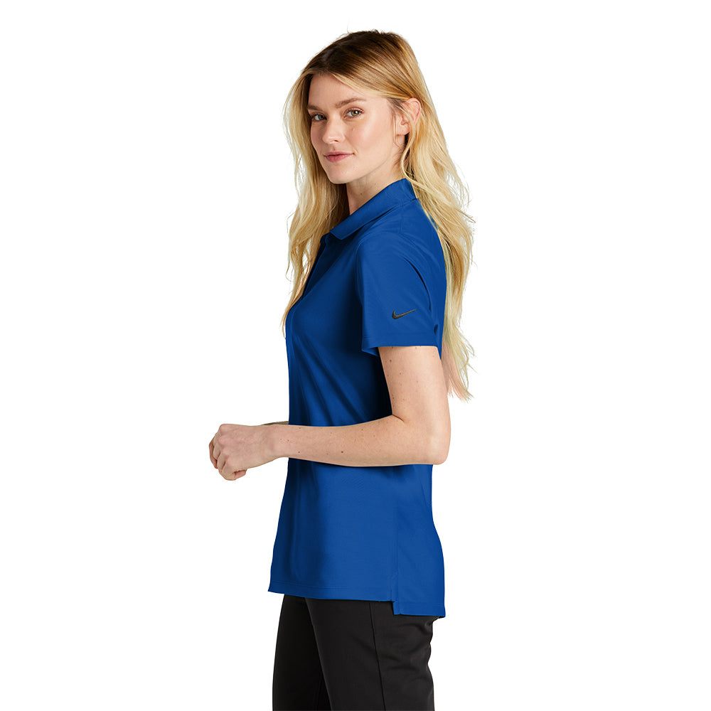 Nike Women Dri-FIT Micro Pique 2.0 Short Sleeve Polo - Gym Blue