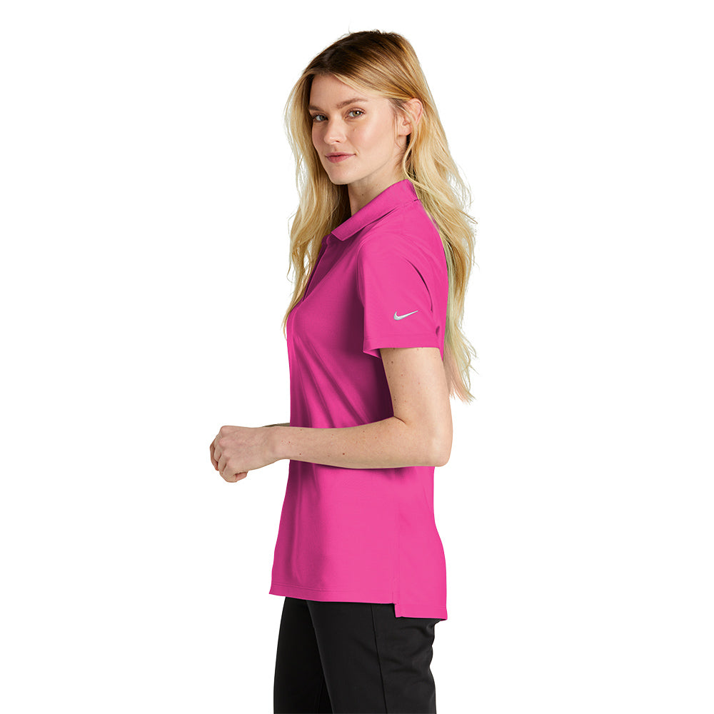 Nike Women's Dri-FIT Micro Pique 2.0 Polo  Short Sleeve - Vivid Pink