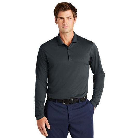 Nike Dri-FIT Micro Pique 2.0 Polo Long Sleeve - Anthracite