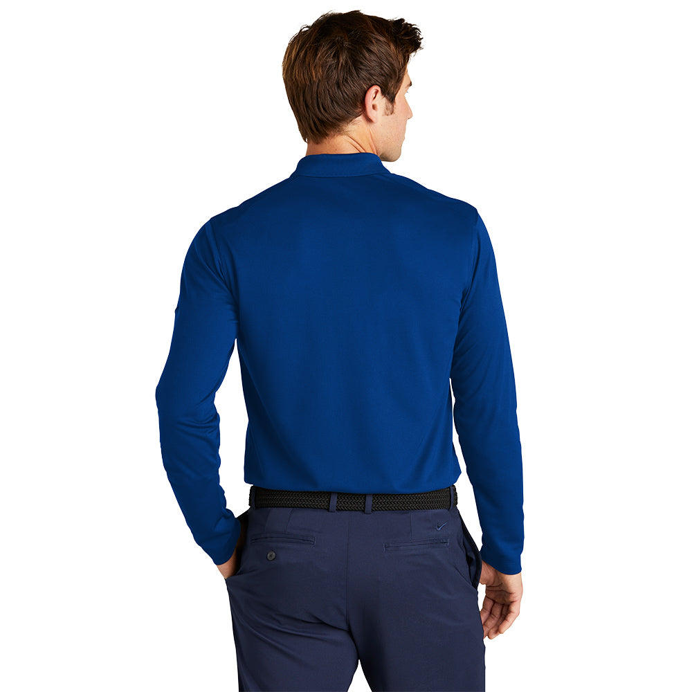 Nike Dri-FIT Micro Pique 2.0 Polo Long Sleeve - Gym Blue