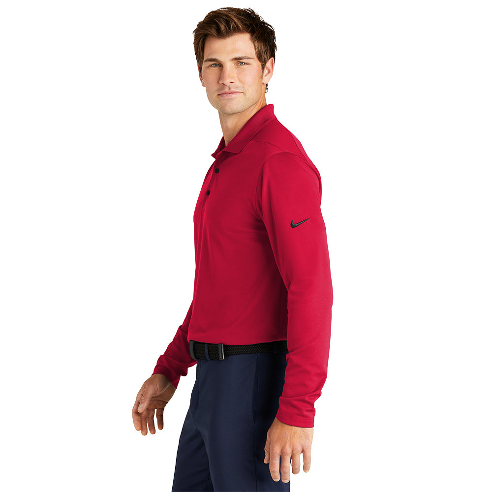 Nike Dri-FIT Micro Pique 2.0 Polo Long Sleeve - University Red