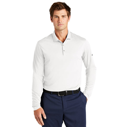 Nike Dri-FIT Micro Pique 2.0 Polo Long Sleeve - White