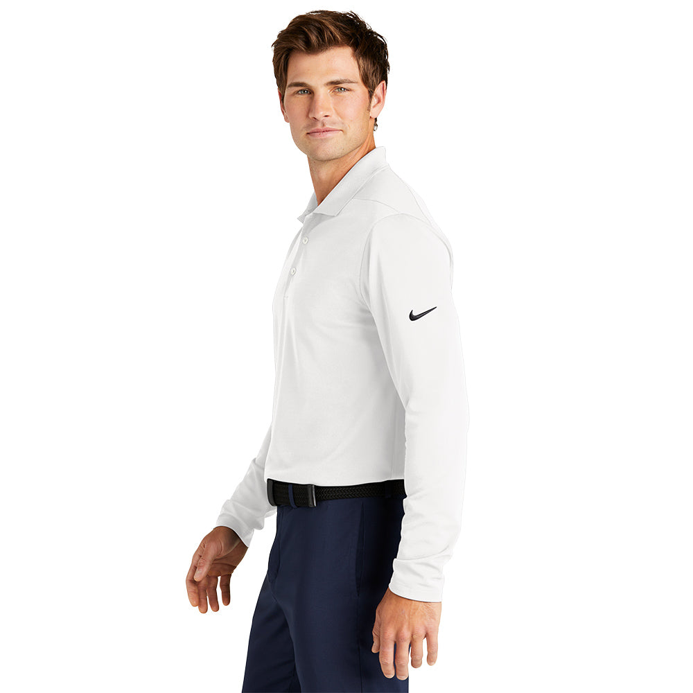 Nike Dri-FIT Micro Pique 2.0 Polo Long Sleeve - White