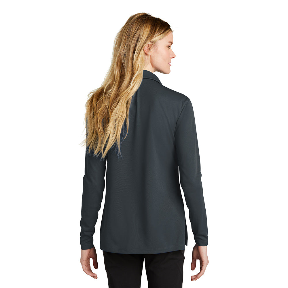 Nike Women's Dri-FIT Micro Pique 2.0 Polo Long Sleeve - Anthracite