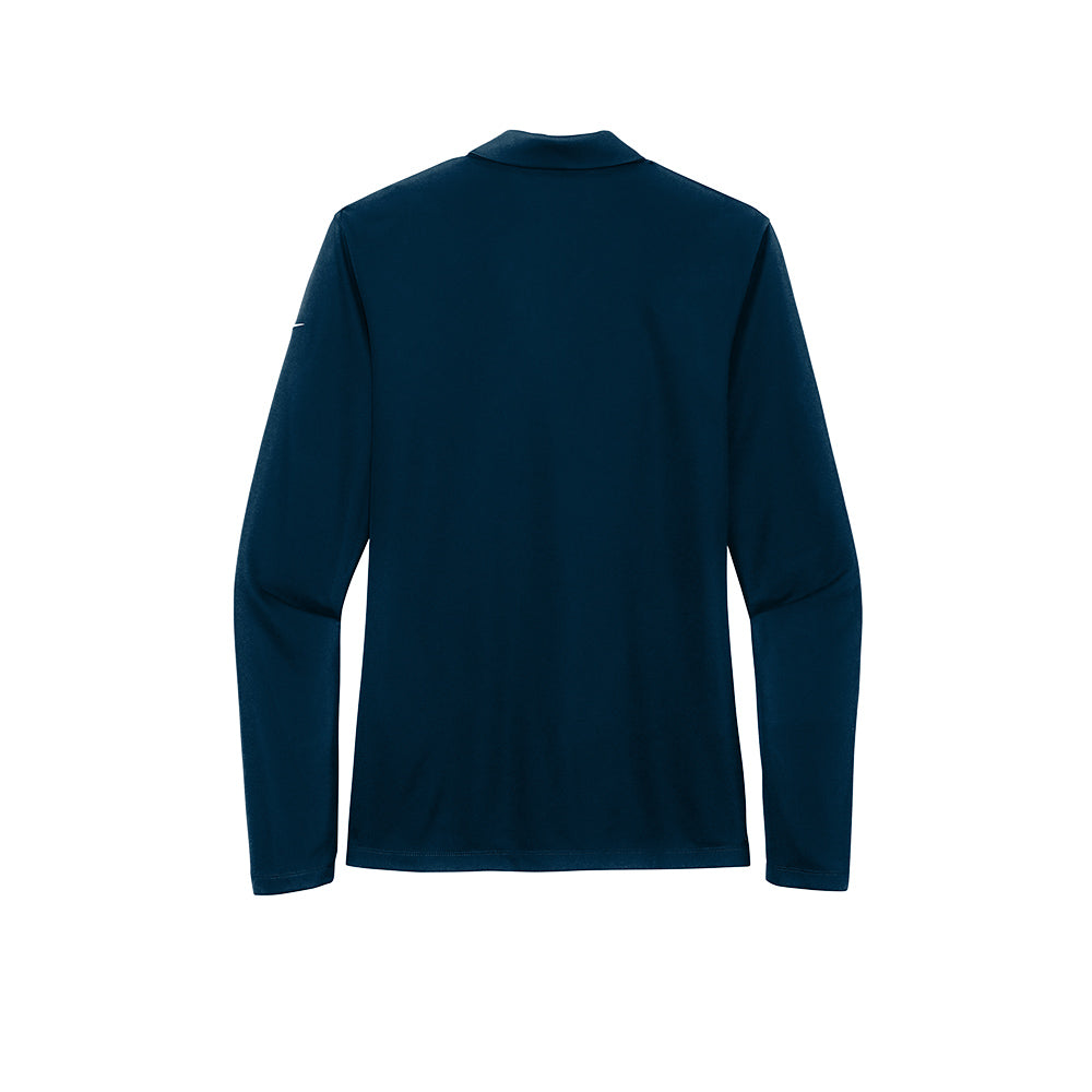 Nike Women's Dri-FIT Micro Pique 2.0 Polo Long Sleeve - Navy