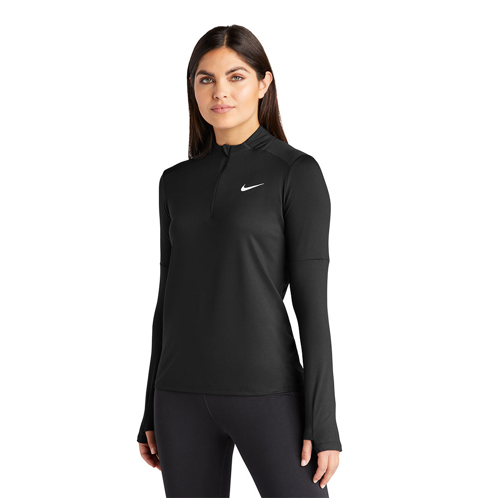 Nike Ladies Dri-FIT Element 1/2-Zip Top- Black
