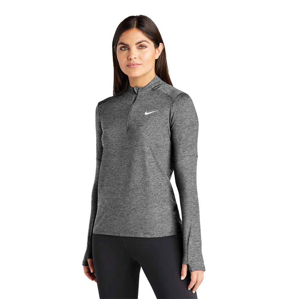 Nike Ladies Dri-FIT Element 1/2-Zip Top- Black Heather