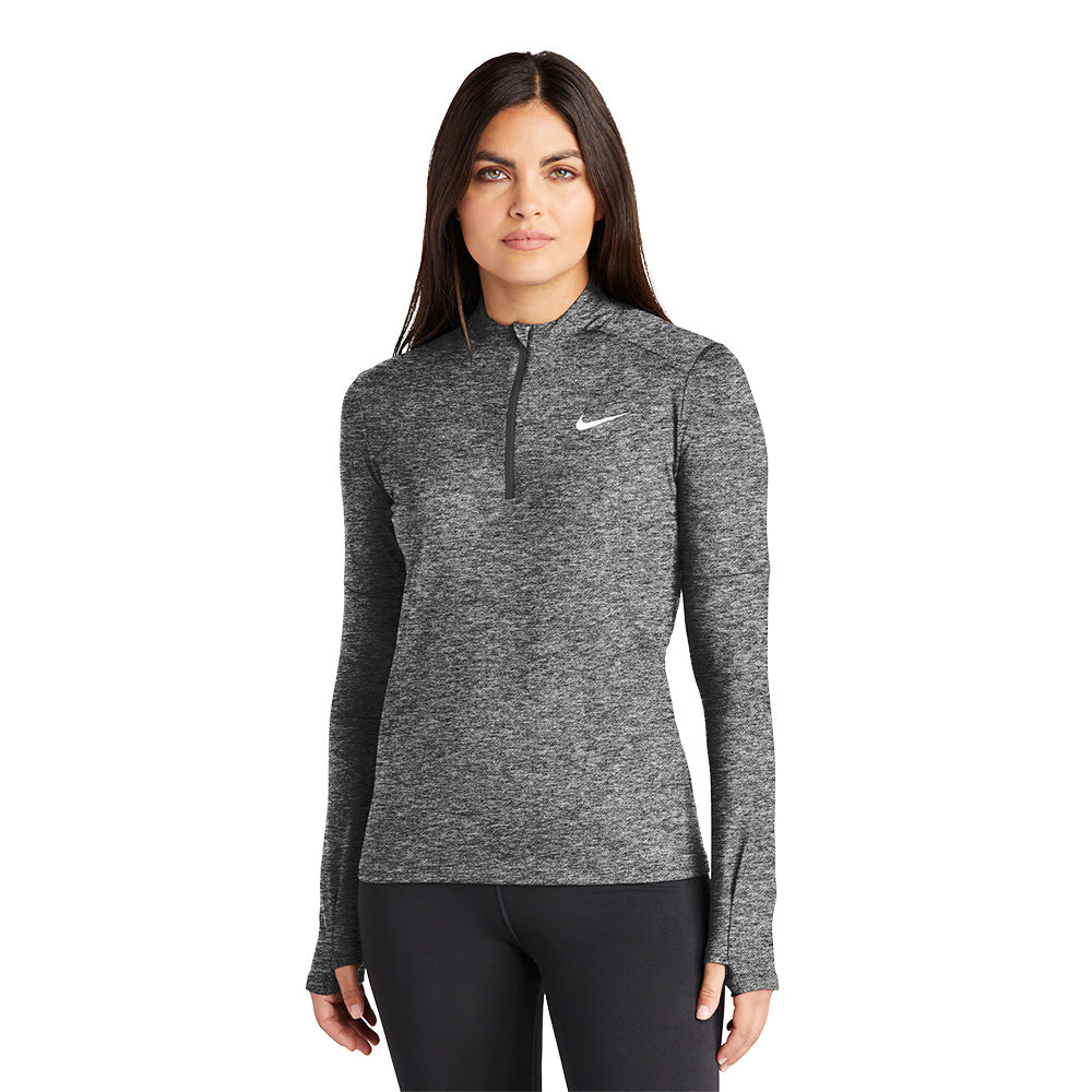 Nike Ladies Dri-FIT Element 1/2-Zip Top- Black Heather