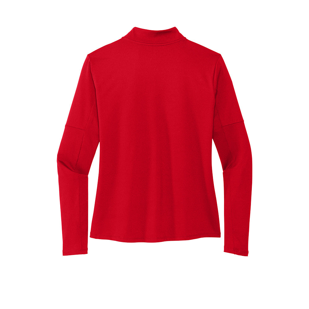 Nike Ladies Dri-FIT Element 1/2-Zip Top- Scarlet