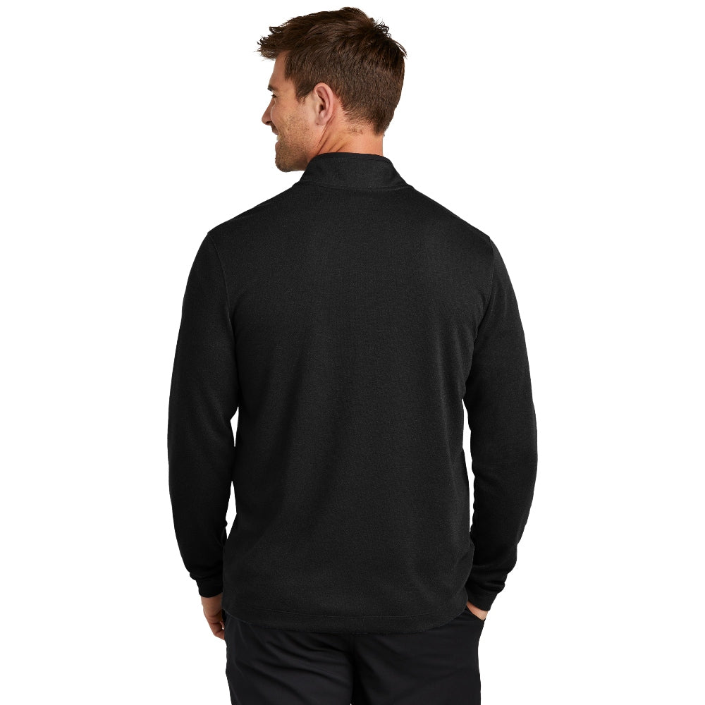 Nike Textured 1/2-Zip Cover-Up - Black