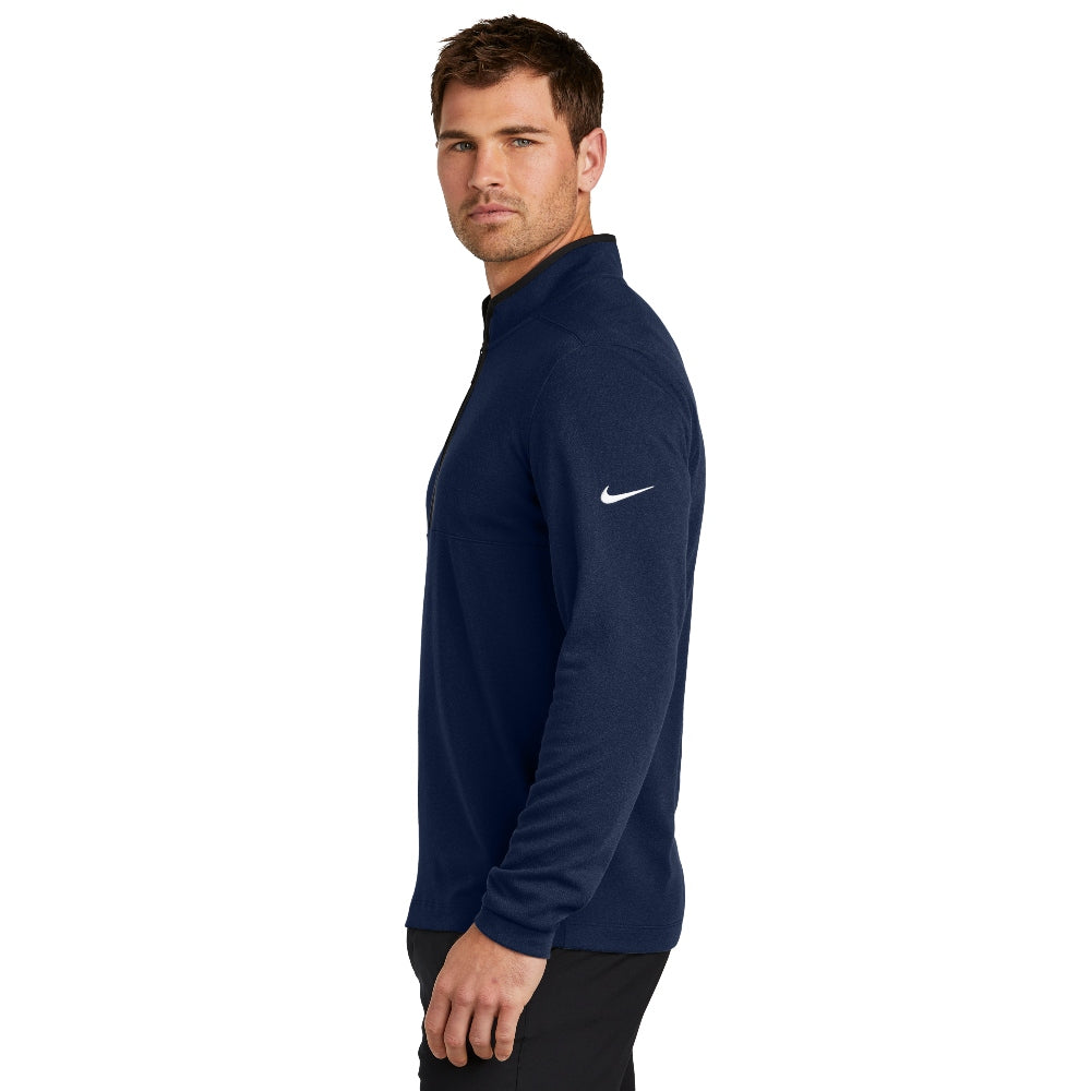 Nike Textured 1/2-Zip Cover-Up - College Navy