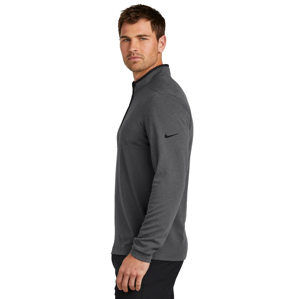 Nike Textured 1/2-Zip Cover-Up - Dark Grey