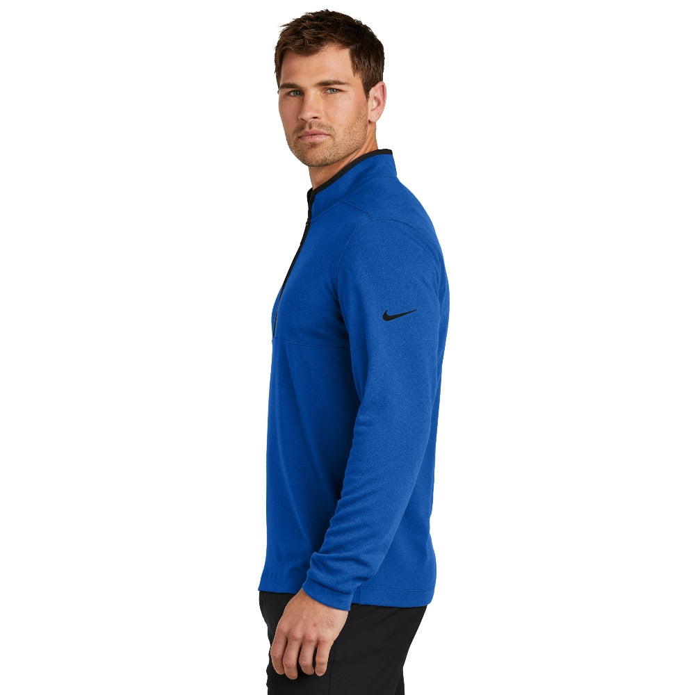 Nike Textured 1/2-Zip Cover-Up - Gym Blue