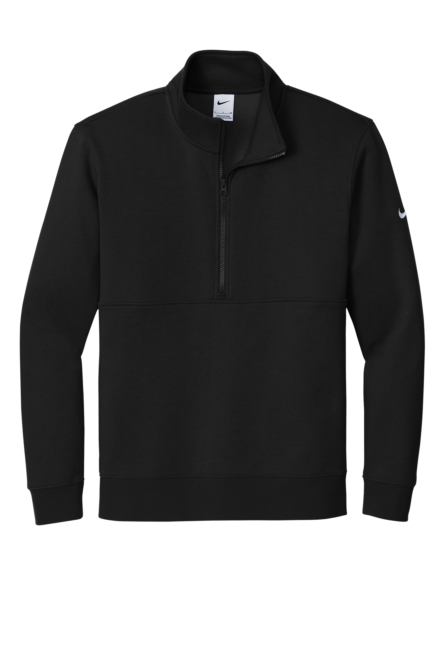 Nike Club Fleece Sleeve Swoosh 1/2-Zip - Black