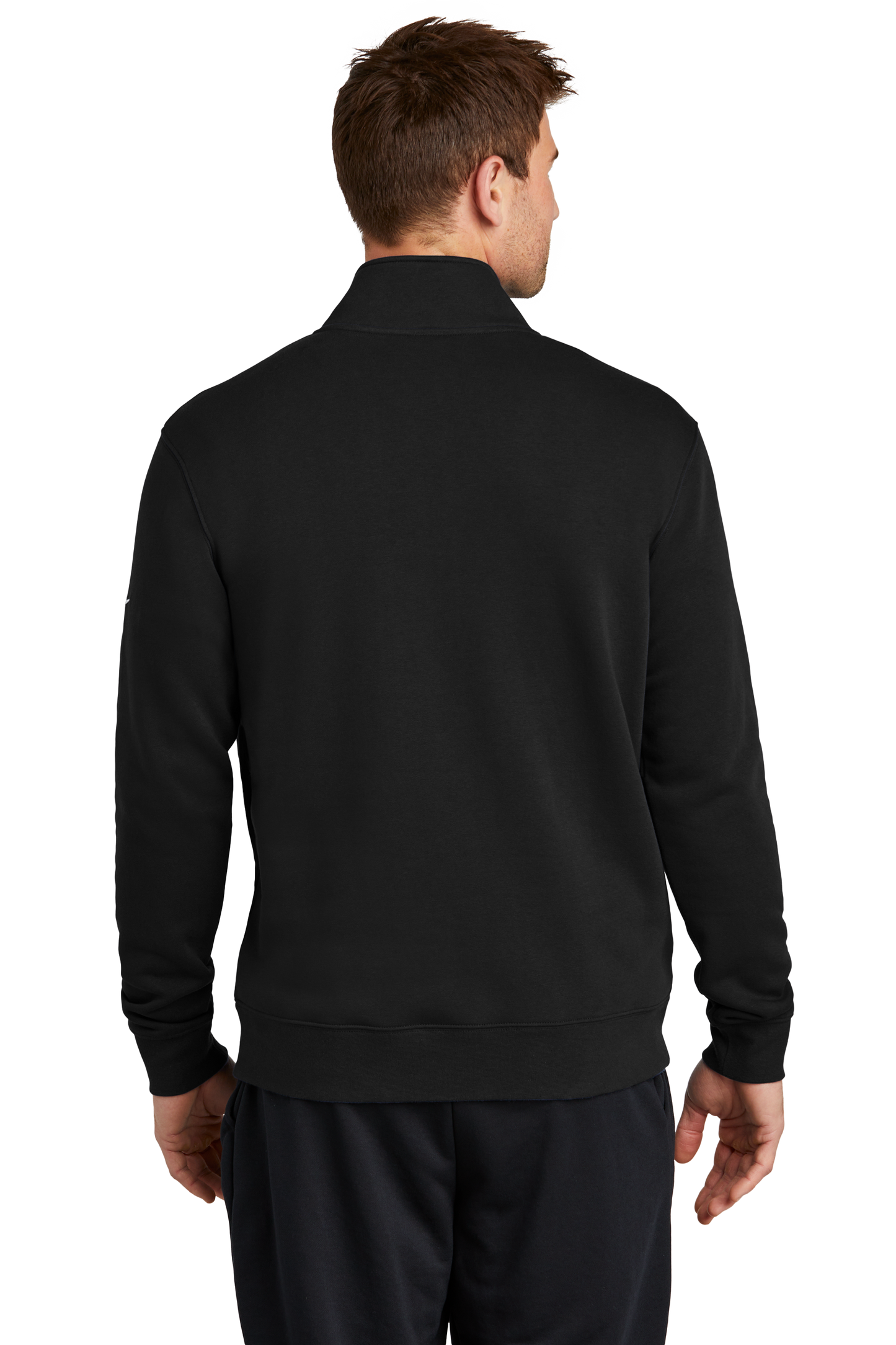 Nike Club Fleece Sleeve Swoosh 1/2-Zip - Black