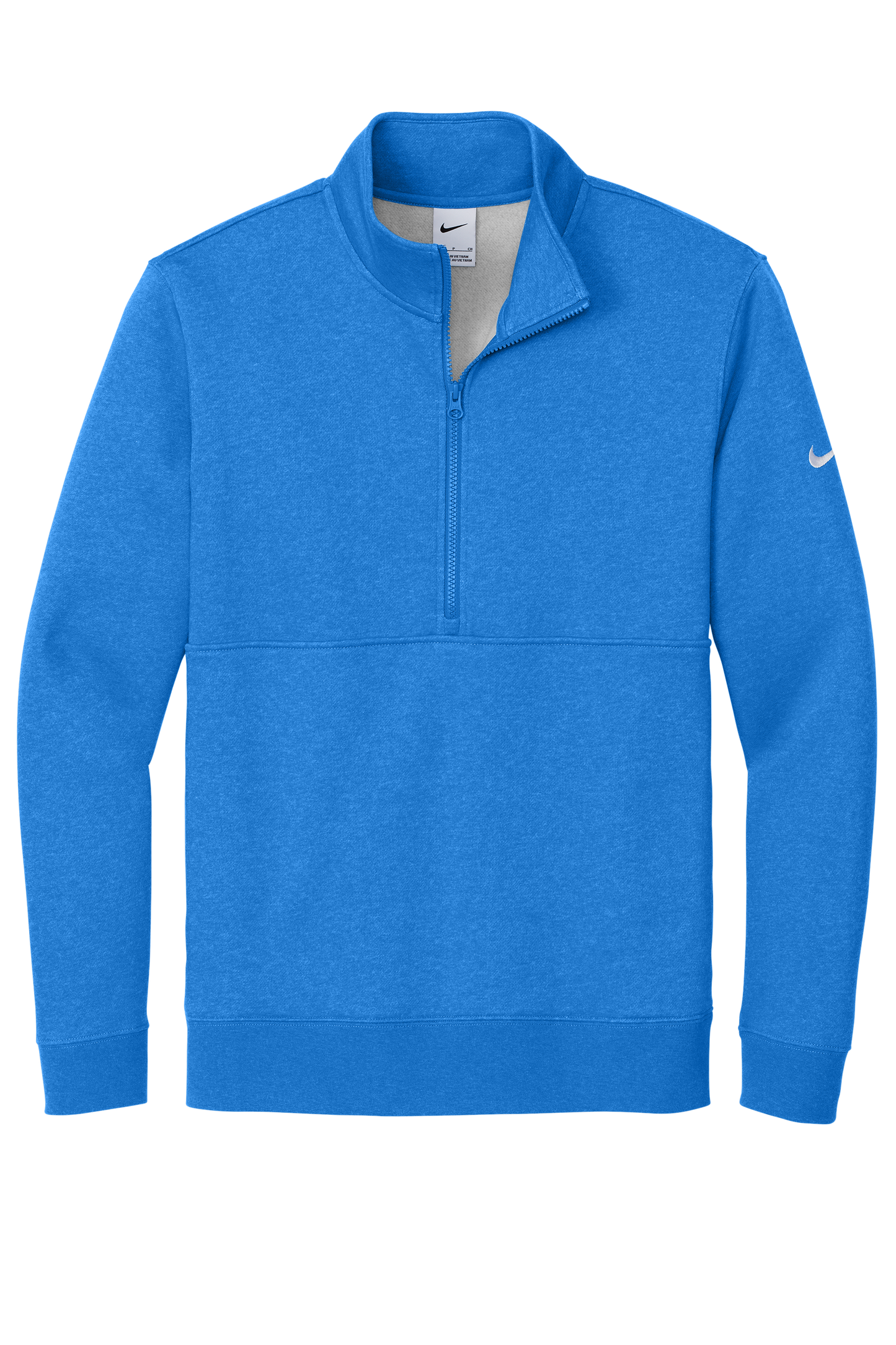 Nike Club Fleece Sleeve Swoosh 1/2-Zip - Light Game Royal Heather