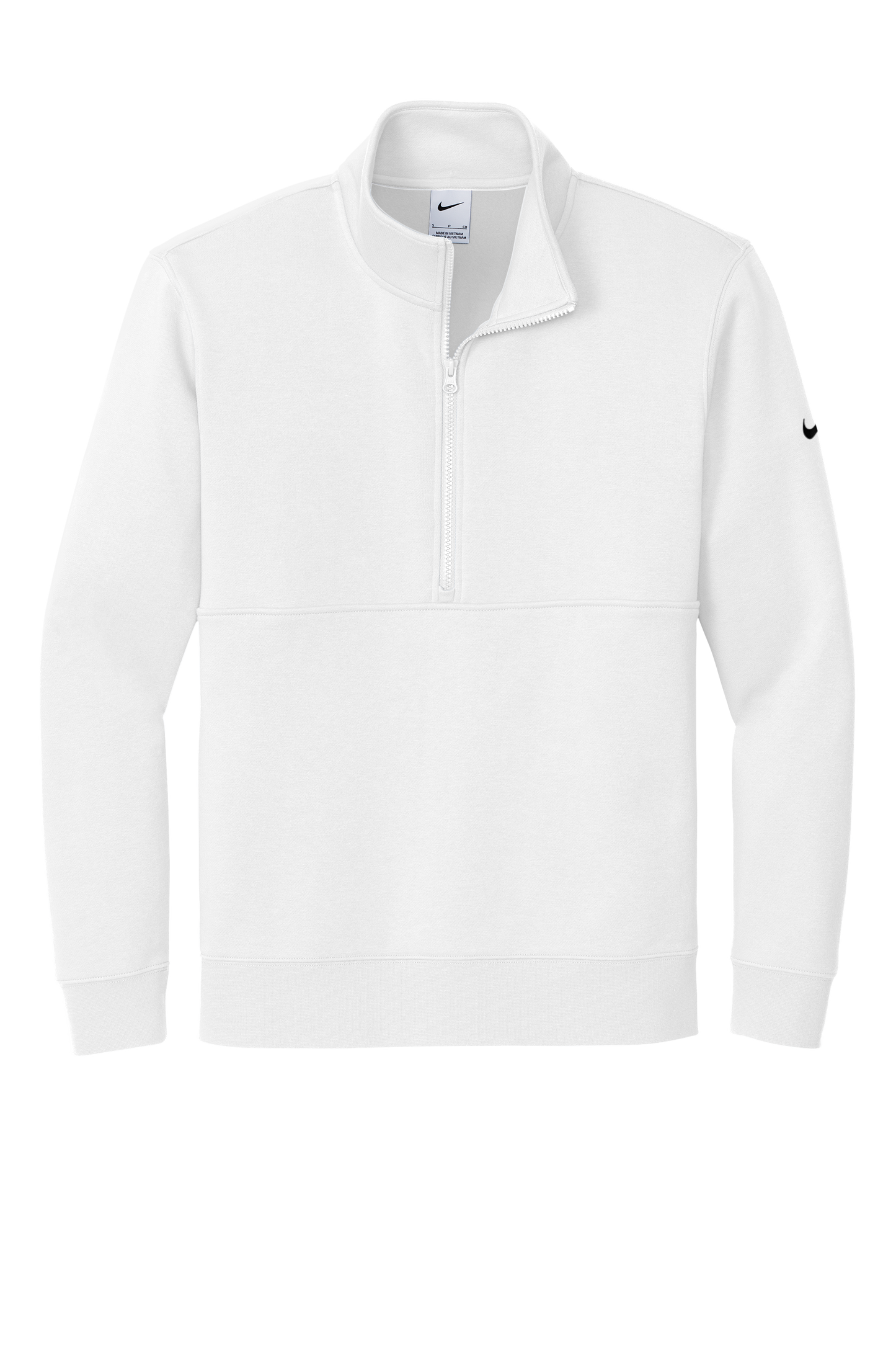 Nike Club Fleece Sleeve Swoosh 1/2-Zip - White
