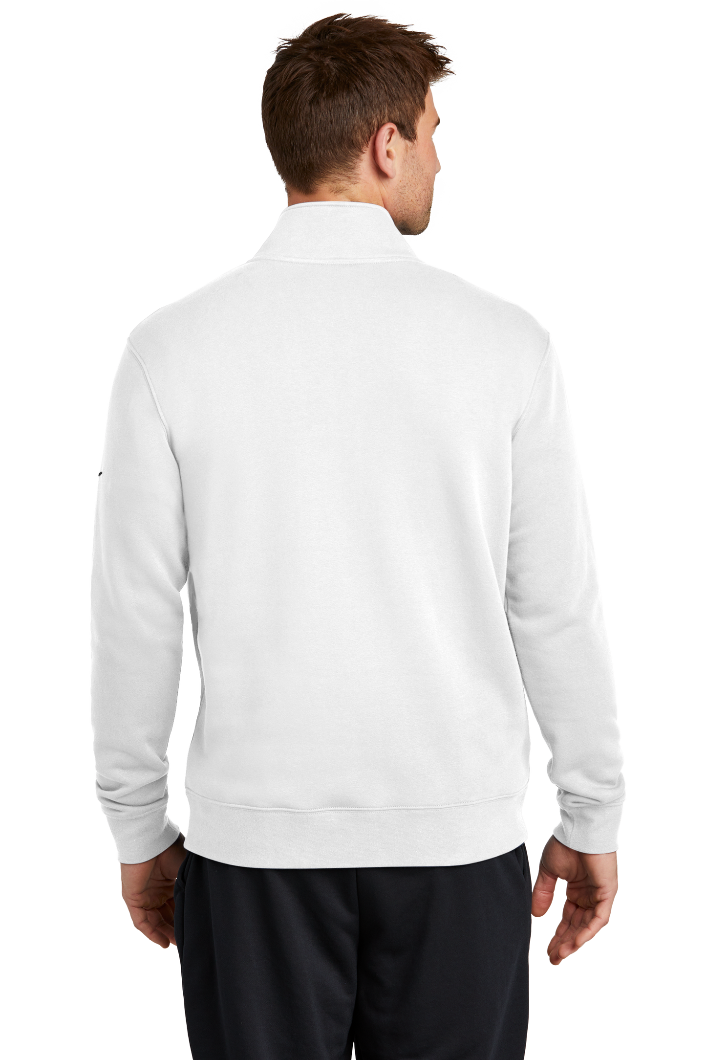 Nike Club Fleece Sleeve Swoosh 1/2-Zip - White