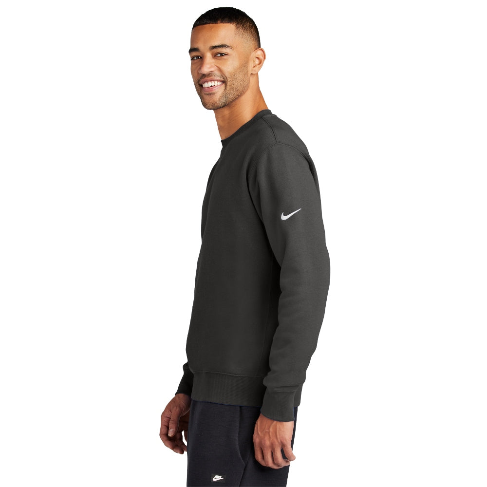 Nike Club Fleece Sleeve Swoosh Crew - Anthracite