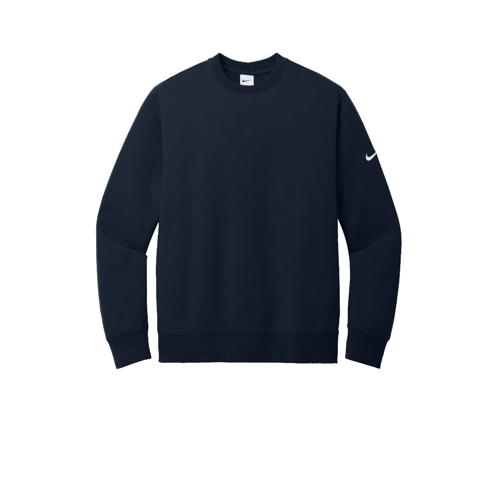 Nike Club Fleece Sleeve Swoosh Crew - Midnight Navy