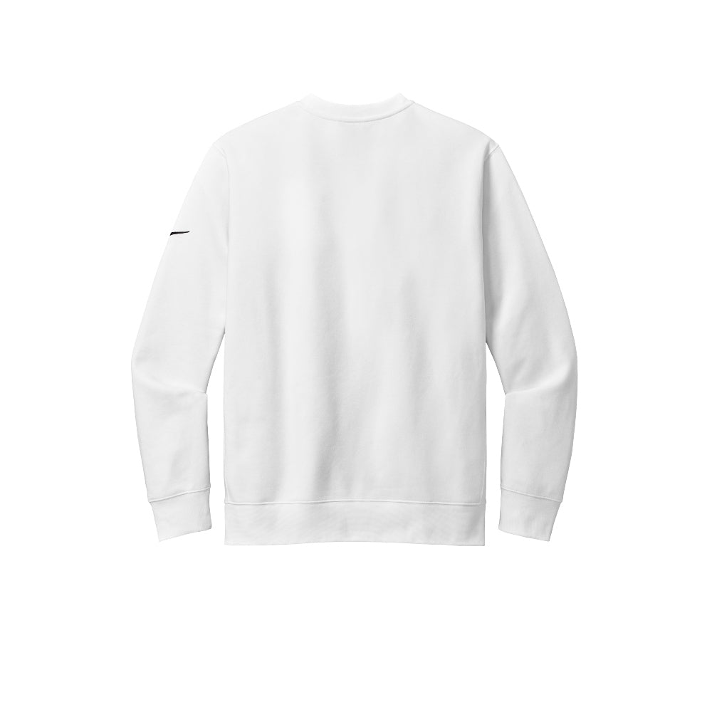 Nike Club Fleece Sleeve Swoosh Crew - White