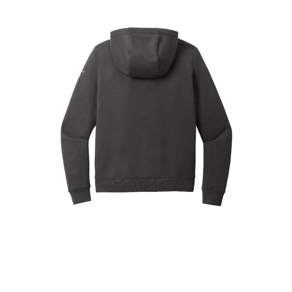 Nike Women's Club Fleece Sleeve Swoosh Pullover Hoodie - Anthracite