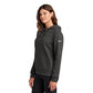 Nike Women's Club Fleece Sleeve Swoosh Pullover Hoodie - Anthracite